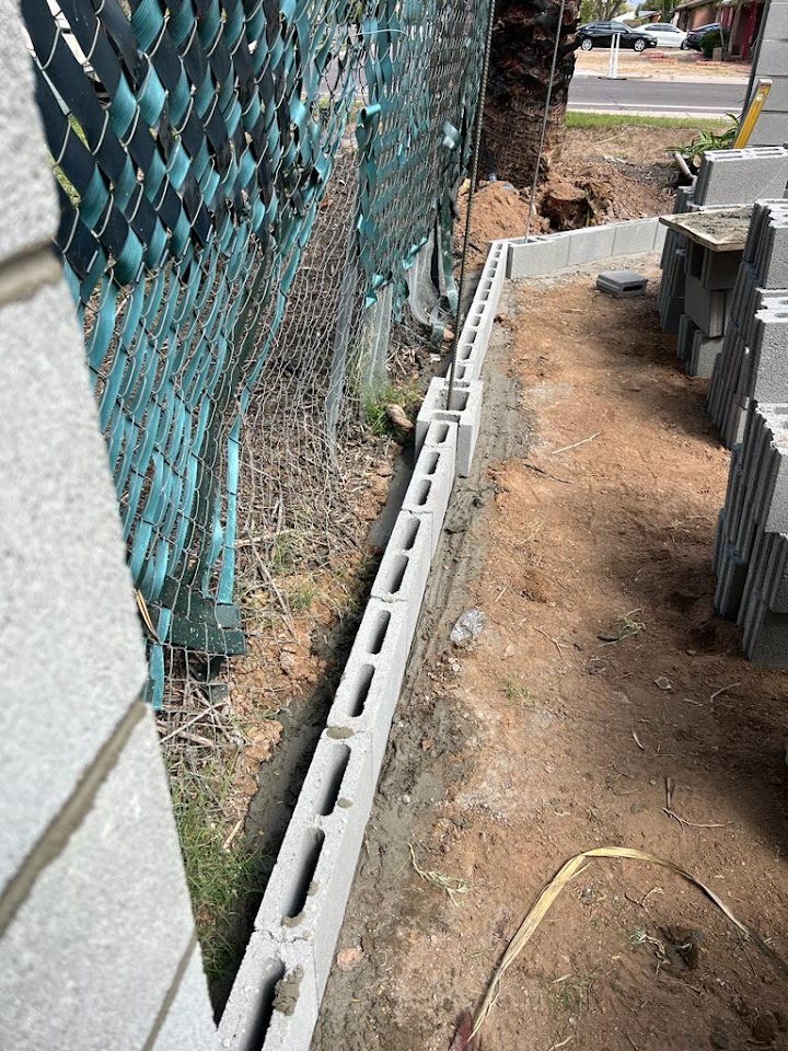 Phoenix Block Wall Fence project